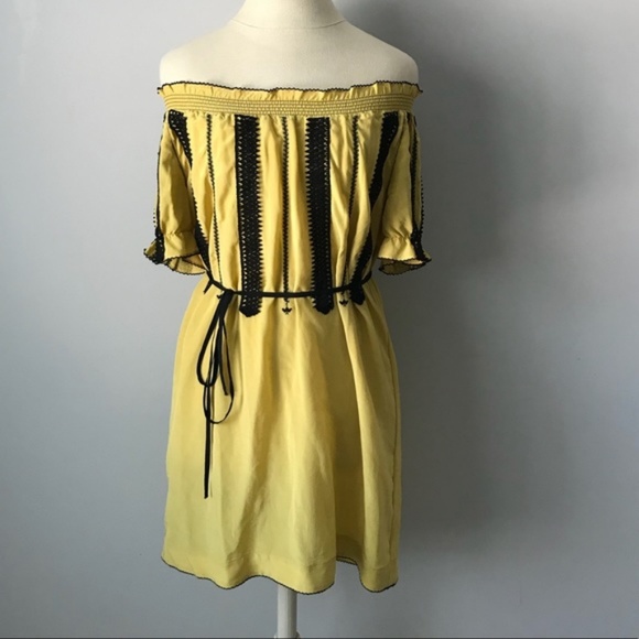 Anthropologie Dresses & Skirts - Anthropologie Floreat Inky Quills Silk Dress 4